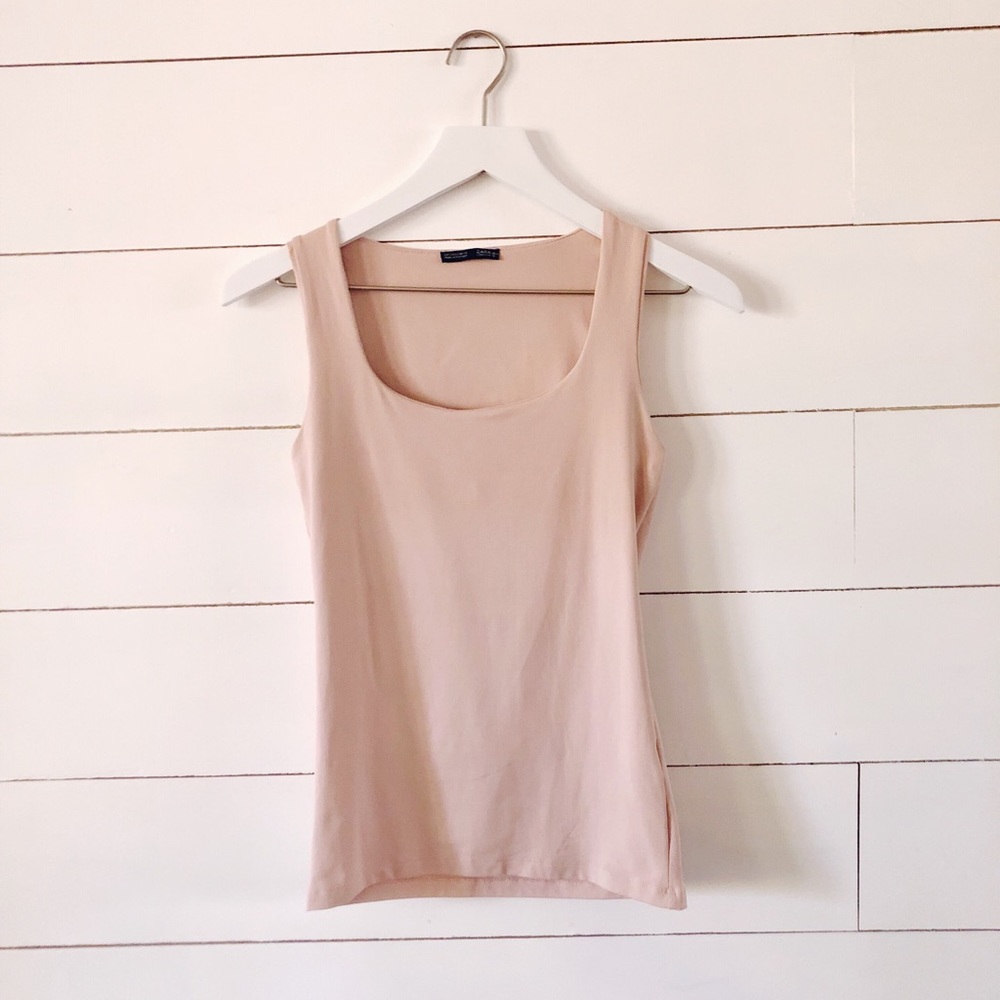 Blush pink ZARA tank top